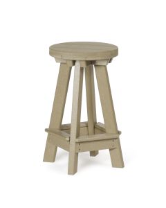 Poly Barstool - Weatherwood