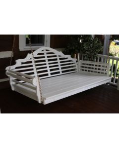 4' Marlboro Yellow Pine Porch Swingbed - White