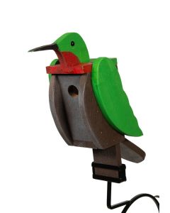 Hummingbird Wood Birdhouse