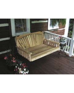 5' Cedar Fanback Swingbed