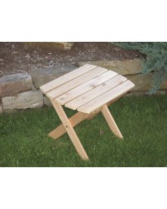 Cedar Folding Oval End Table