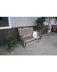 4' Royal Poly English Gliding Bench