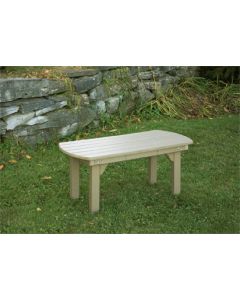 Poly English Coffee Table - Weatherwood