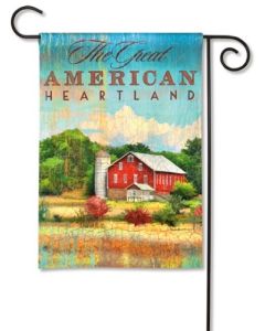 Red Barn Garden Flag