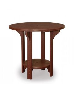 Round Poly Bar Table - Brown