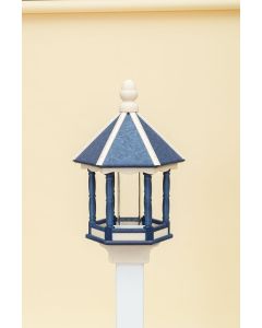 Large Polwood Bird Feeder - Navy/Ivory