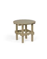 Poly Round Table - Weatherwood