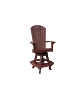 Great Bay Poly Swivel Bar Chair - Cherrywood