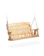 4' High Back Heart Porch Swing