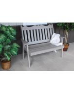 4' Royal English Yellow Pine Garden Bench - Olive Gray