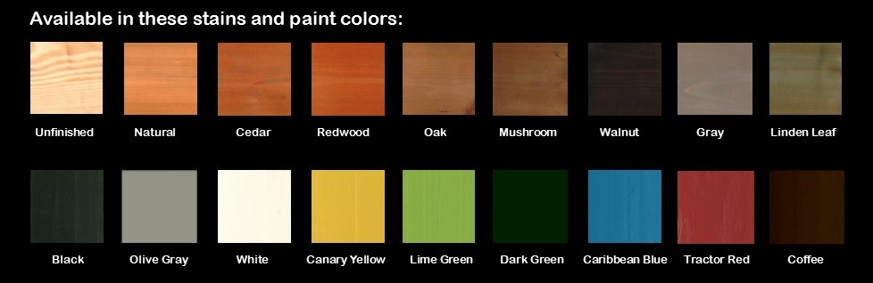 A & L Woodworking Pine Colors